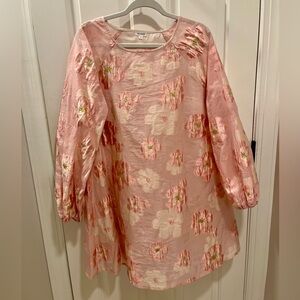 En Créme Floral Pink Mini Dress, size Large